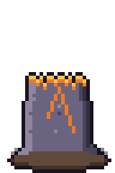 The Riven Stone, shattered with lava in the cracks